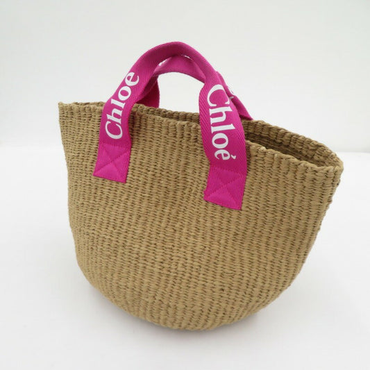 Chloe Mifuko Hand Bag Tote Purse Basket Bag Brown Authentic
