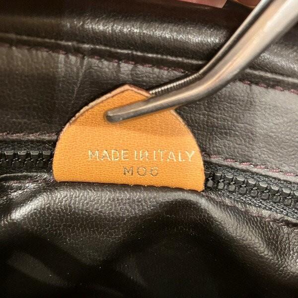 CELINE shoulder bag Purse Black Leather Women's Authentic Used