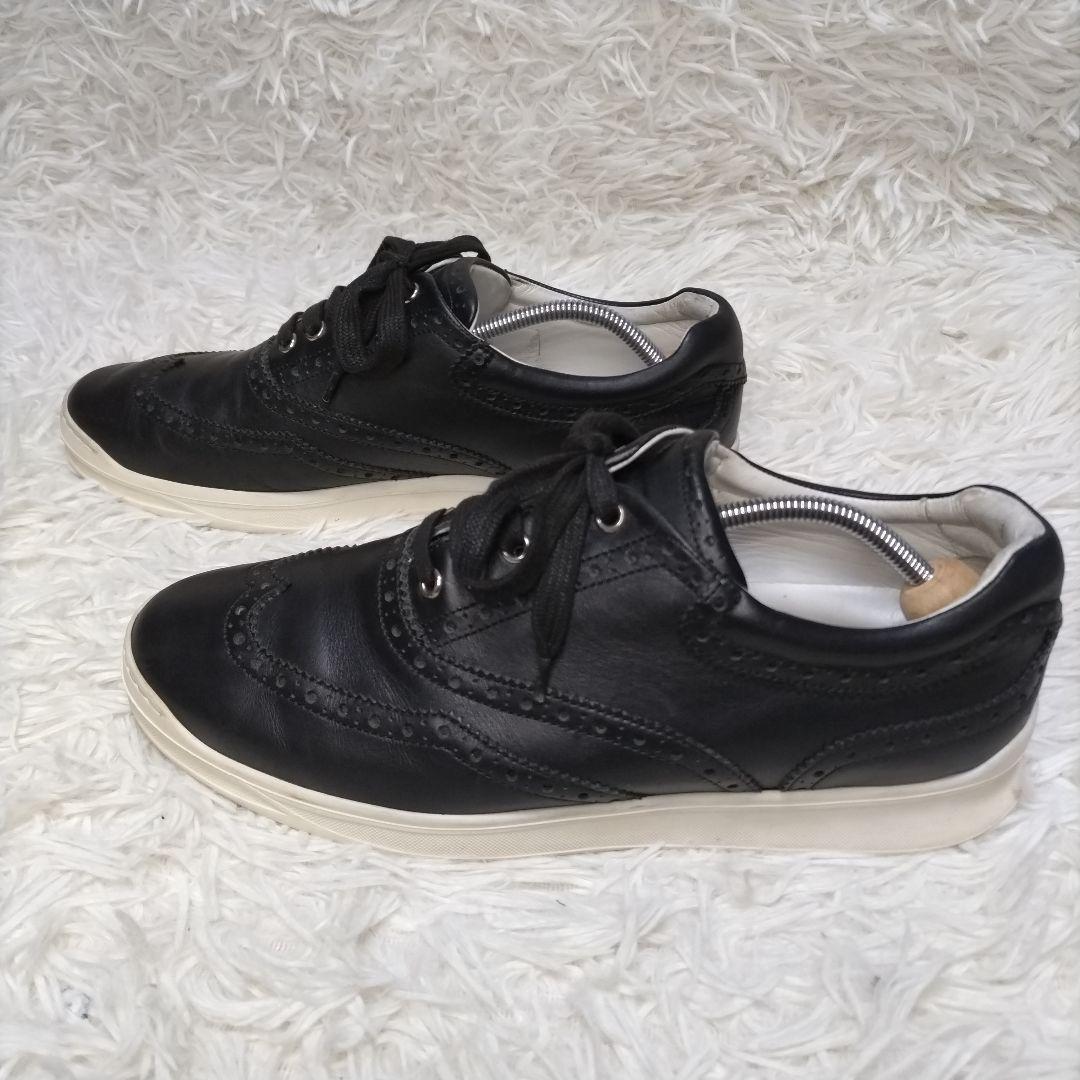 Dior homme Sneakers Shoes Low-Cut EU 41 US 8 Leather Black Authentic