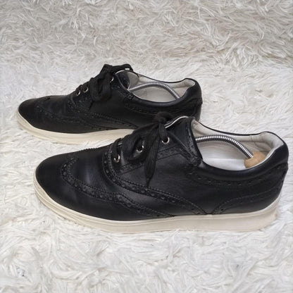 Dior homme Sneakers Shoes Low-Cut EU 41 US 8 Leather Black Authentic