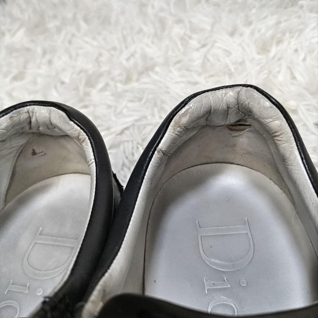 Dior homme Sneakers Shoes Low-Cut EU 41 US 8 Leather Black Authentic