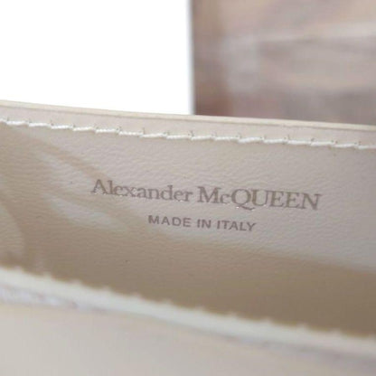 Alexander McQueen Shoulder Bag Purse Phone Case Leather White Authentic