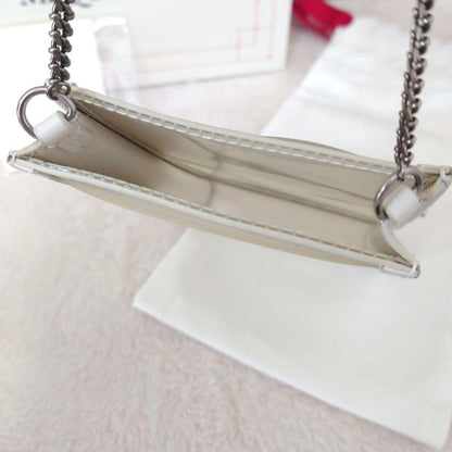 Alexander McQueen Shoulder Bag Purse Phone Case Leather White Authentic