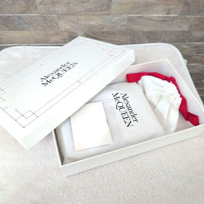 Alexander McQueen Shoulder Bag Purse Phone Case Leather White Authentic