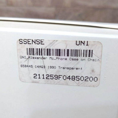 Alexander McQueen Shoulder Bag Purse Phone Case Leather White Authentic