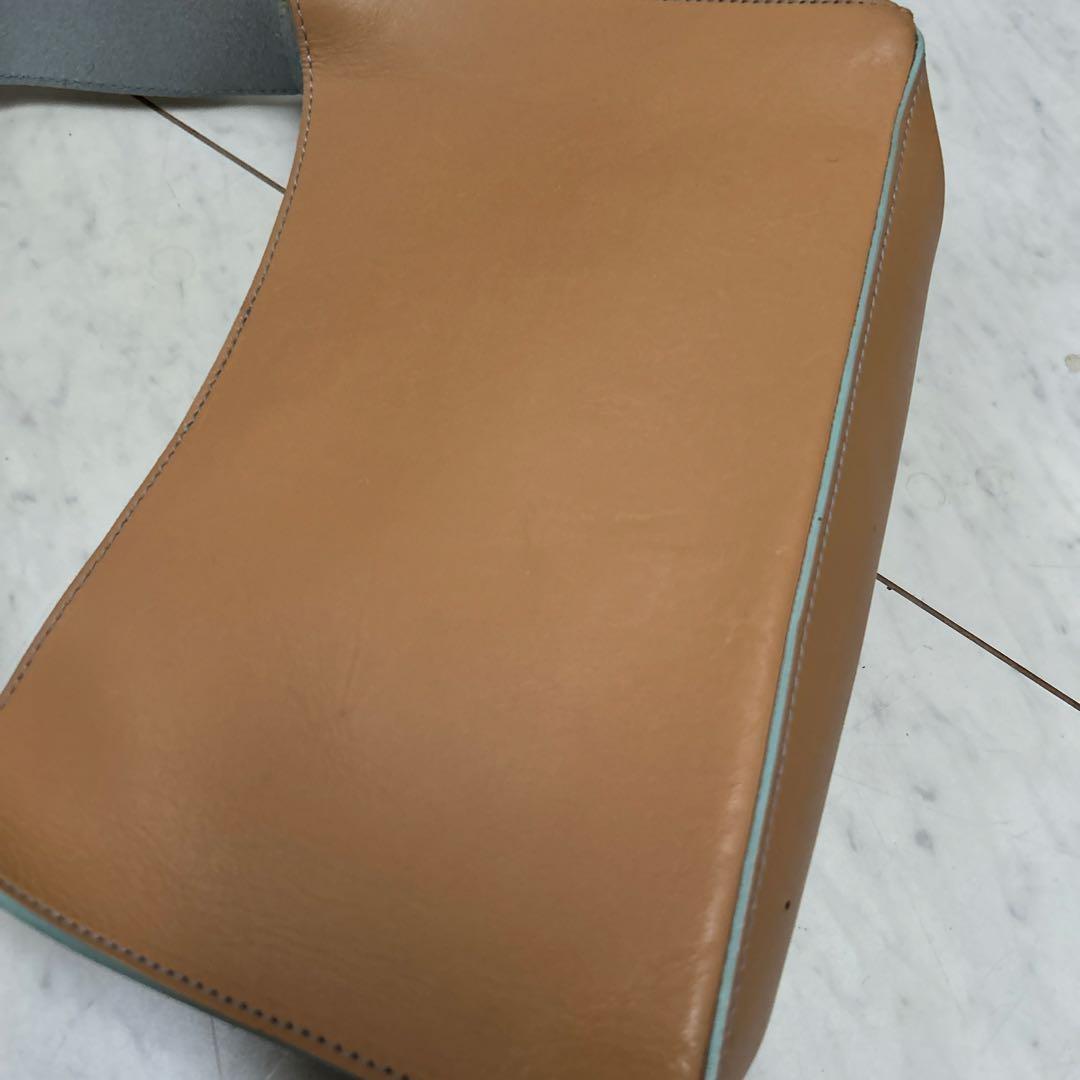 Alexander McQueen Hand Bag Tote Purse Leather Beige Authentic