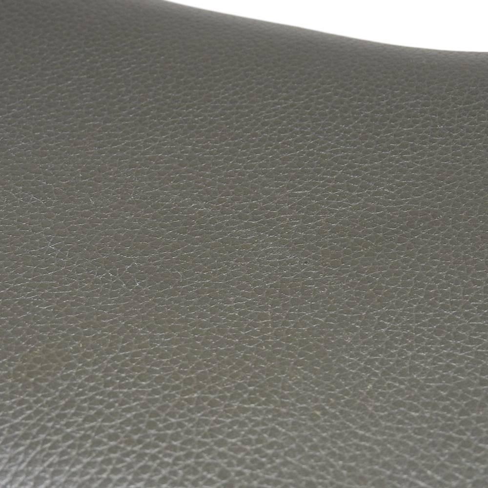 Alexander McQueen Shoulder Bag Purse Leather Charcoal Gray Bordeaux Authentic