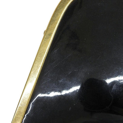 Alexander McQueen Shoulder Bag Purse Patent Leather Black Authentic