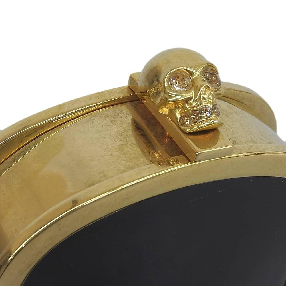 Alexander McQueen Shoulder Bag Purse Patent Leather Black Authentic