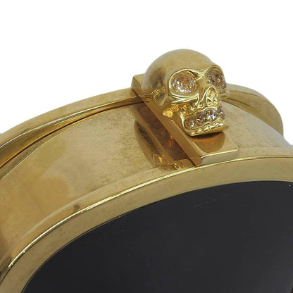 Alexander McQueen Shoulder Bag Purse Patent Leather Black Authentic