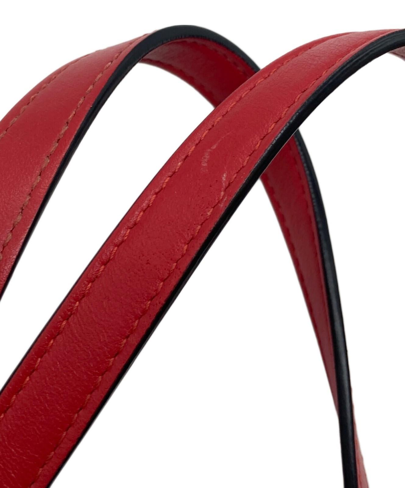 Alexander McQueen Hand Bag Tote Purse Leather Red Authentic