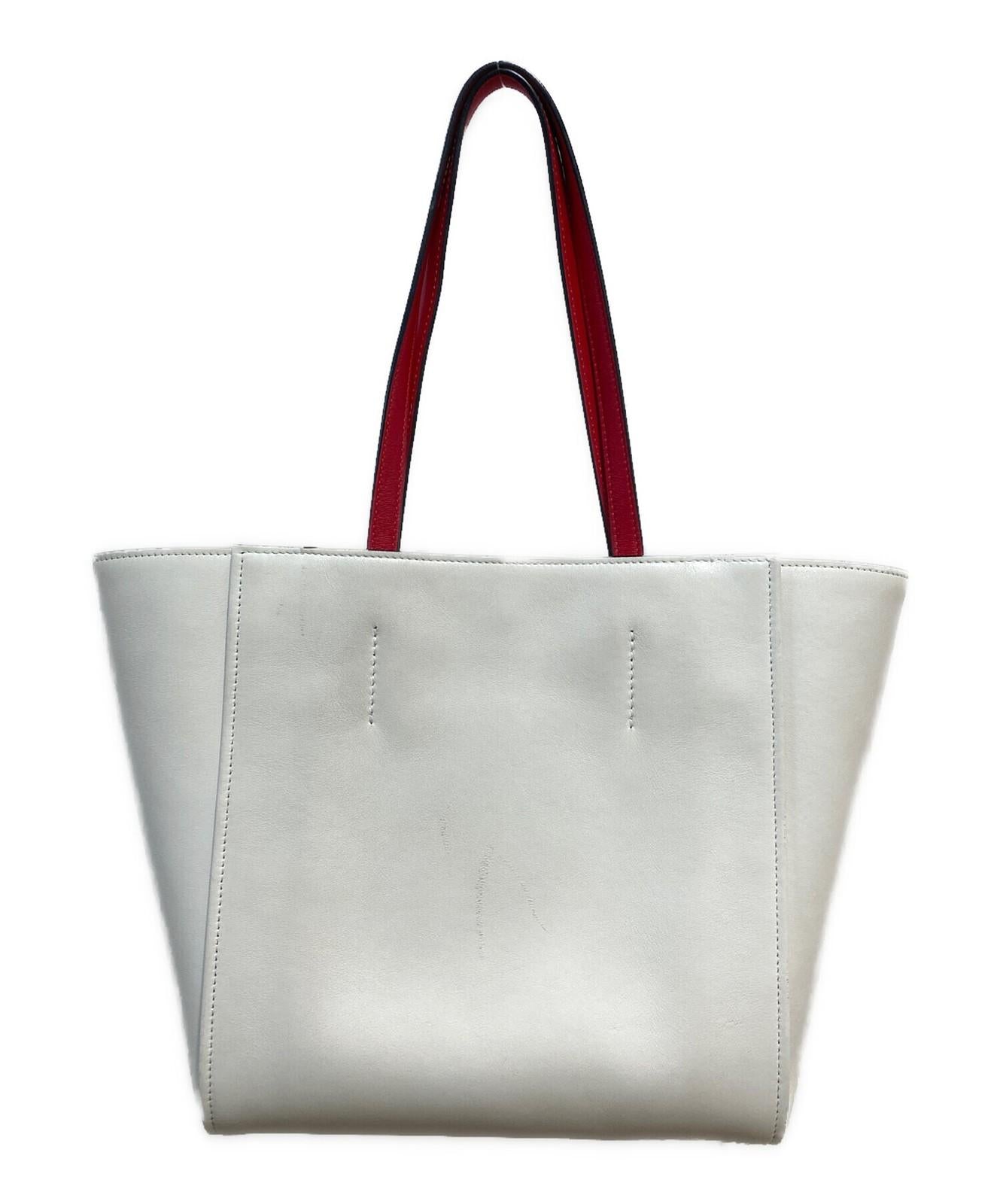 Alexander McQueen Hand Bag Tote Purse Leather Red Authentic