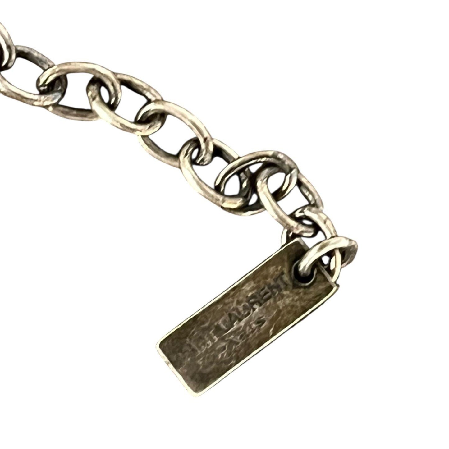 Saint Laurent Necklace Pendant Flower White Authentic