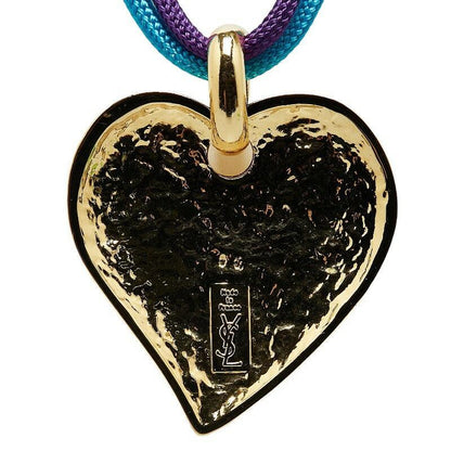 Saint Laurent Necklace Pendant Heart IN LOVE AGAIN Gold Authentic