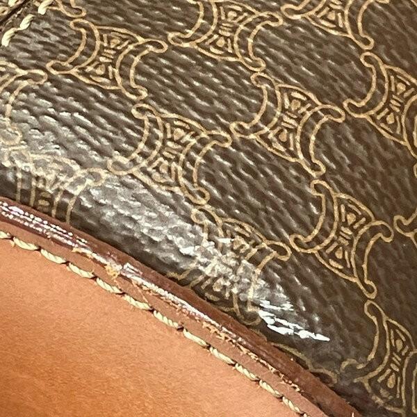 CELINE Purse macadam convertible bag handbag shoulder bag Leather PVC Authentic