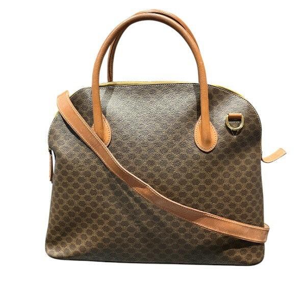 CELINE Purse macadam convertible bag handbag shoulder bag Leather PVC Authentic