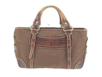 CELINE Hand Bag Tote Purse Boogie Brown Authentic
