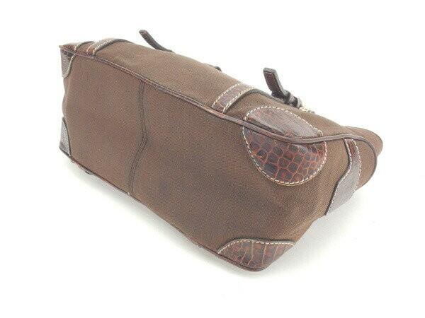 CELINE Hand Bag Tote Purse Boogie Brown Authentic