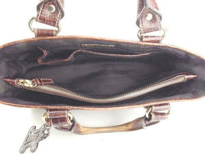 CELINE Hand Bag Tote Purse Boogie Brown Authentic