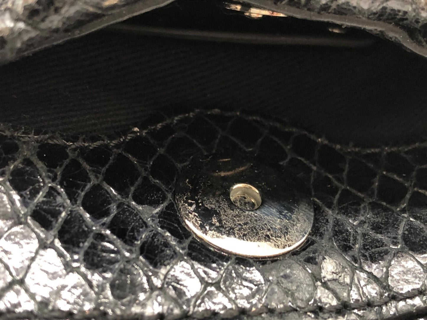 CELINE Hand Shoulder Bag Tote Purse 2way Black Authentic