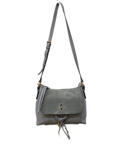 See By Chloe JOAN Shoulder Bag Purse Gray Authentic