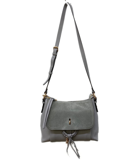 See By Chloe JOAN Shoulder Bag Purse Gray Authentic