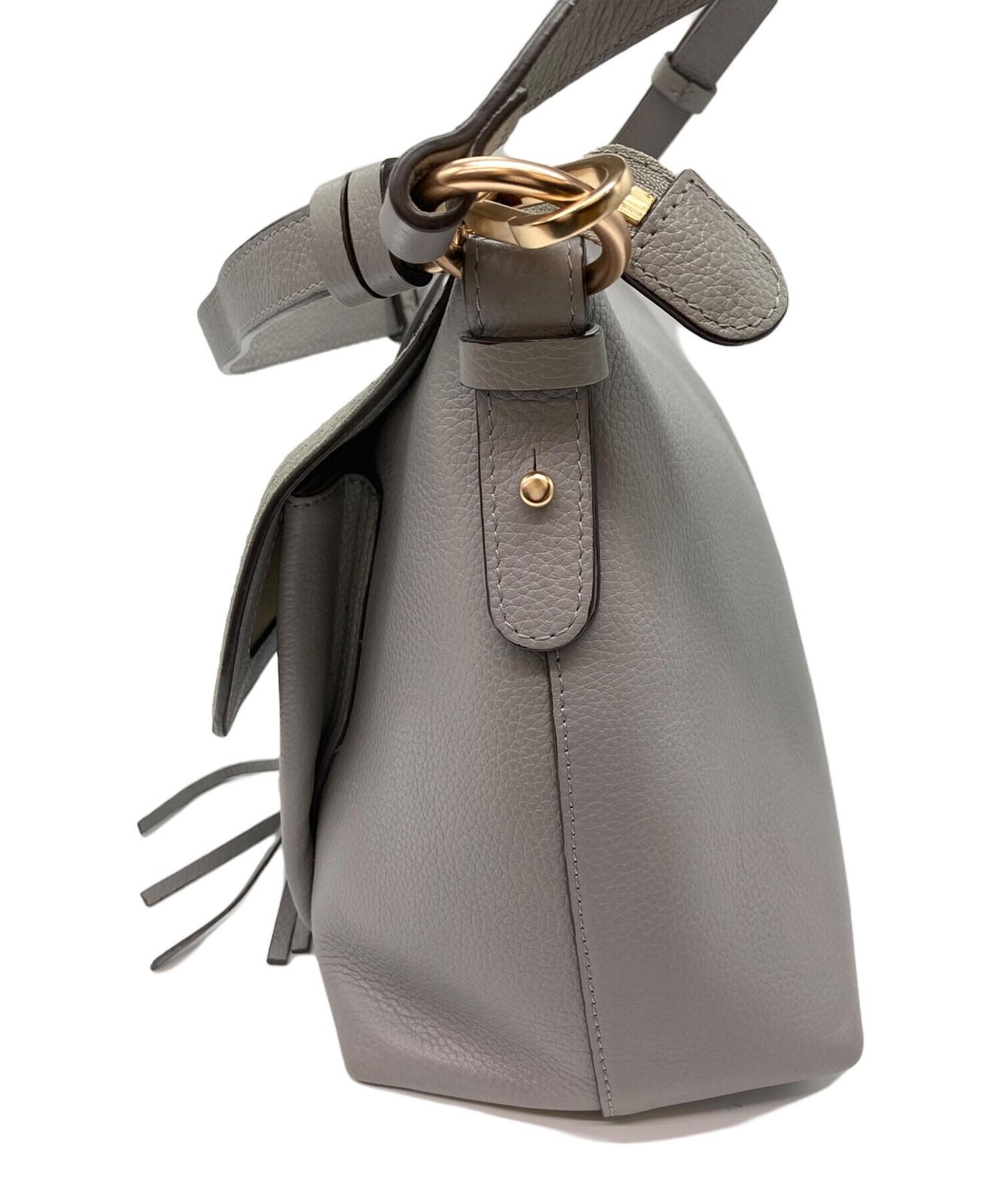 See By Chloe JOAN Shoulder Bag Purse Gray Authentic