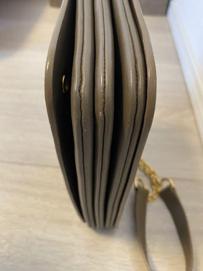 MULBERRY Shoulder Bag Purse Chain Beige Brown Authentic