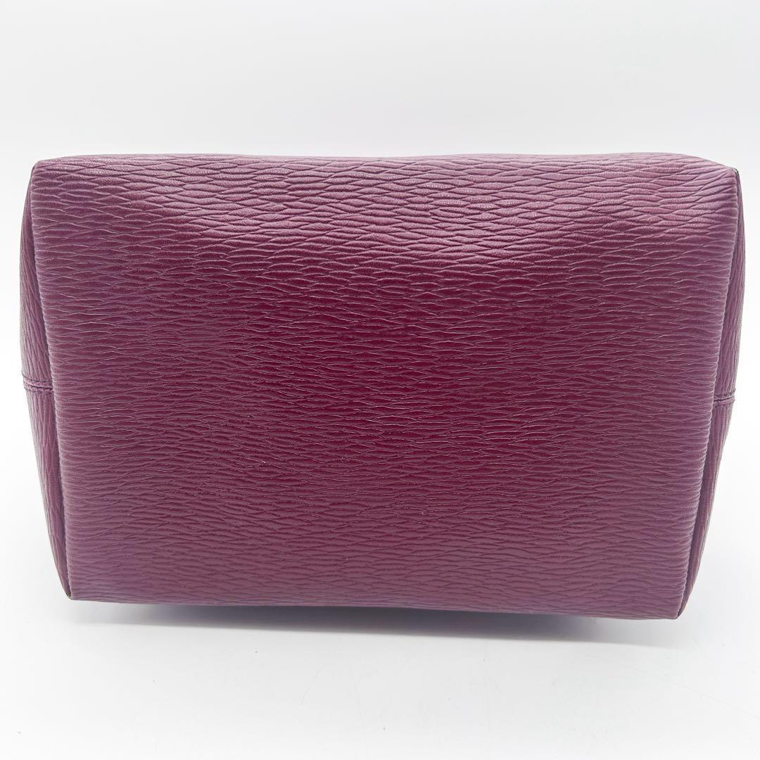 MULBERRY Hand Bag Tote Purse Leather Bordeaux Authentic