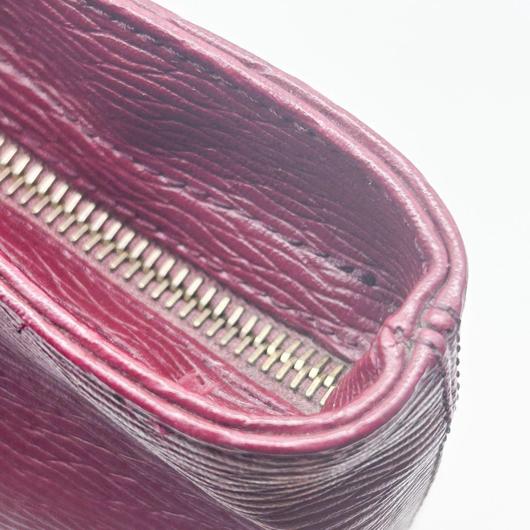 MULBERRY Hand Bag Tote Purse Leather Bordeaux Authentic