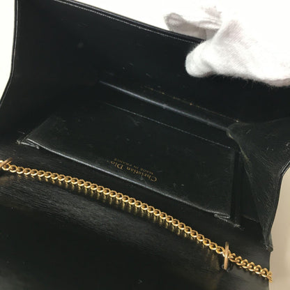 Christian Dior Shoulder Bag Purse Logo Leather Black Authentic