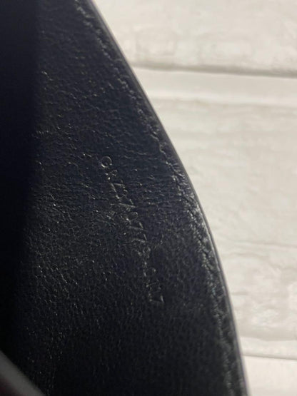 Saint Laurent Card Case Holder Wallet Compact Purse Logo Leather Black Auth