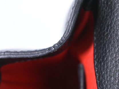 CELINE Hand Bag Tote Purse Leather Black Authentic