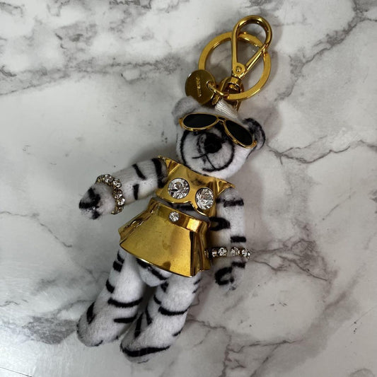 PRADA Key Ring Keychain Bag Charm Bear Authentic