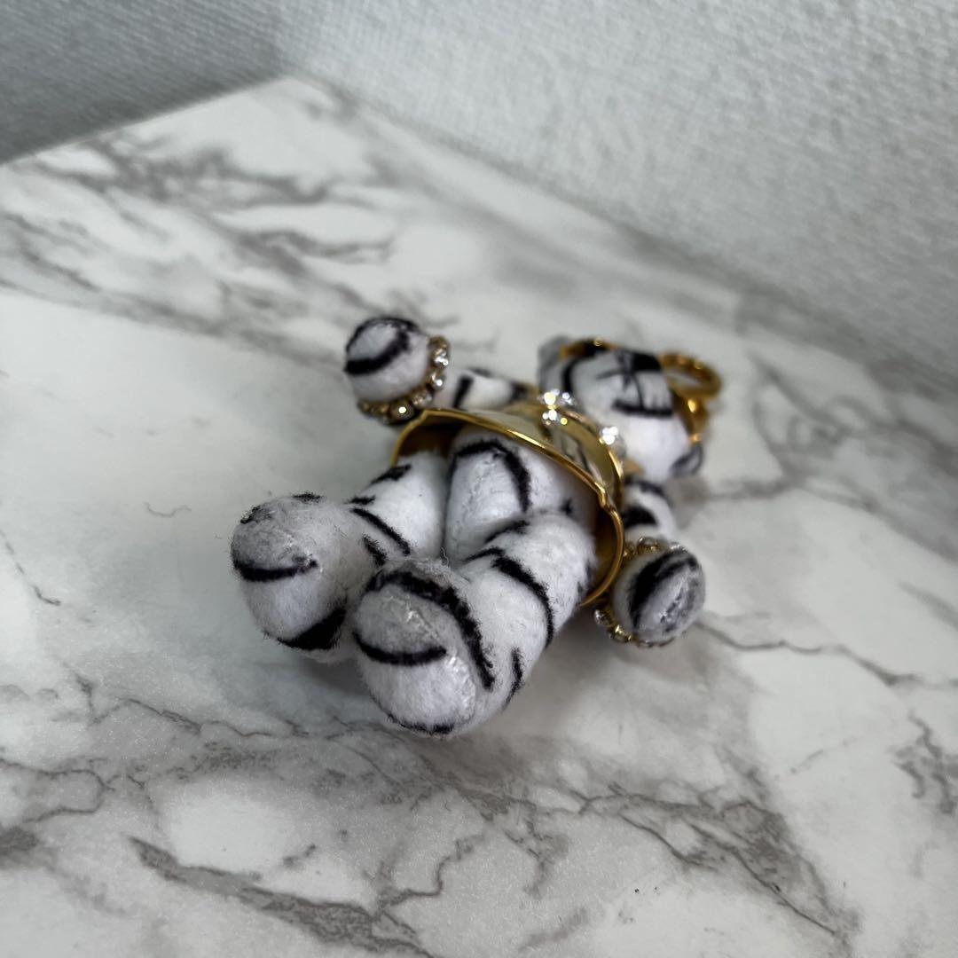 PRADA Key Ring Keychain Bag Charm Bear Authentic