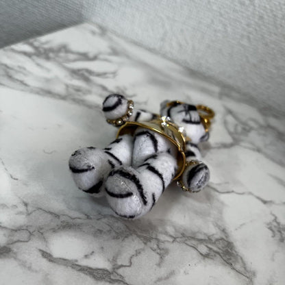 PRADA Key Ring Keychain Bag Charm Bear Authentic