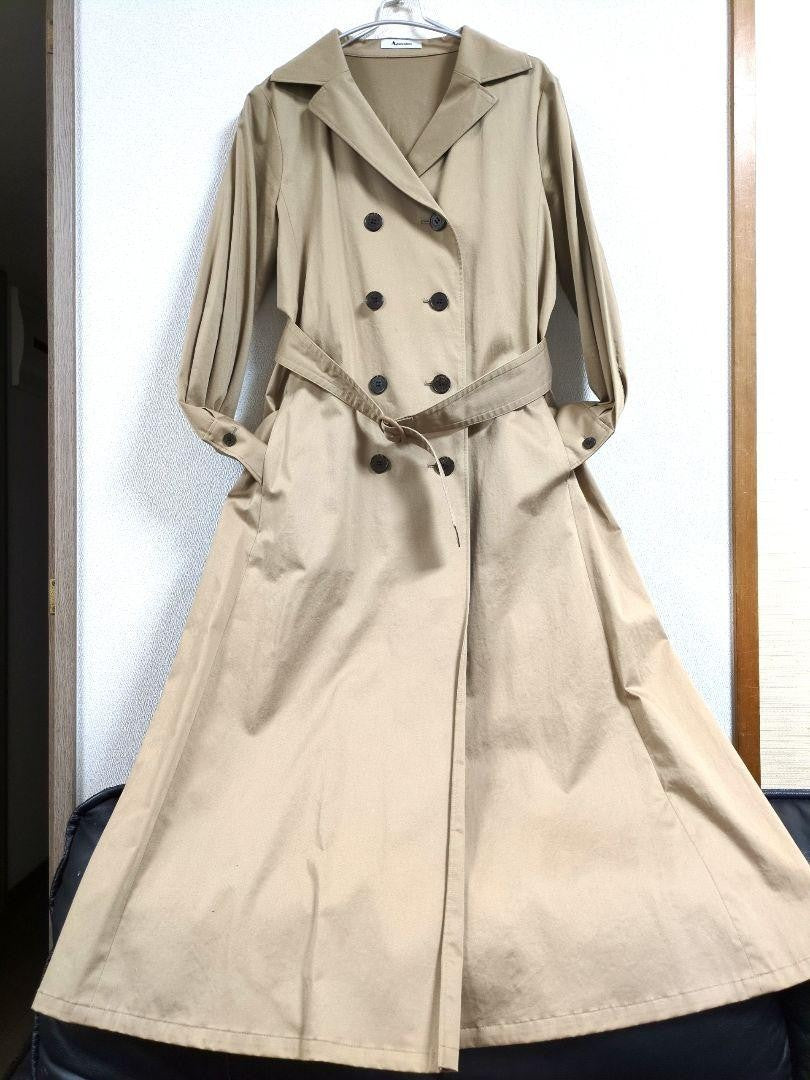 Aquascutum Trench Coat Asian fit M US size S Authentic
