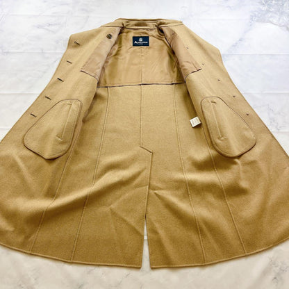 Aquascutum Long Coat Asian fit M US size S Honey Beige Authentic