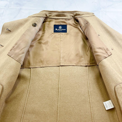 Aquascutum Long Coat Asian fit M US size S Honey Beige Authentic
