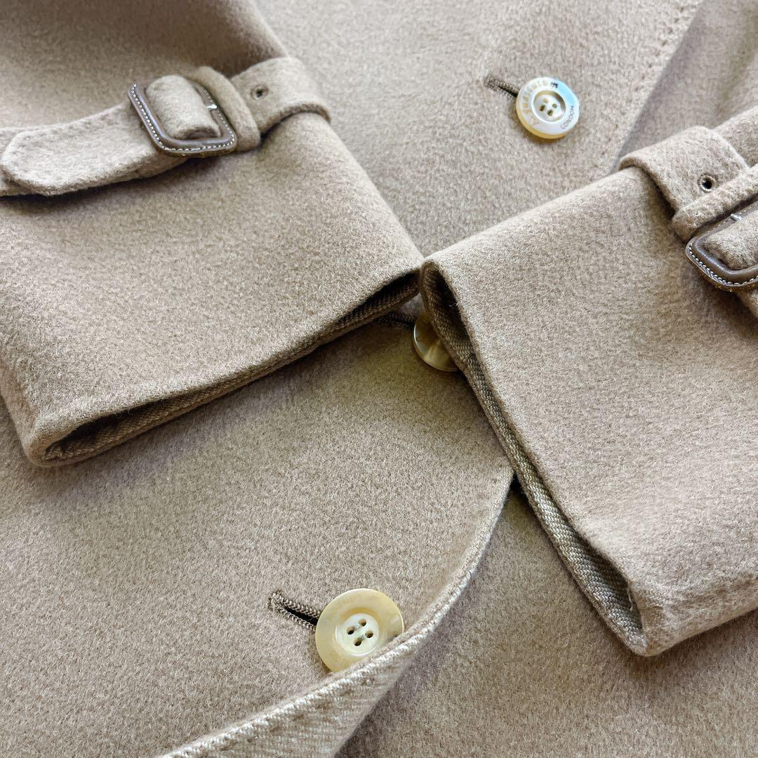 Aquascutum Long Coat Asian fit M US size S Honey Beige Authentic