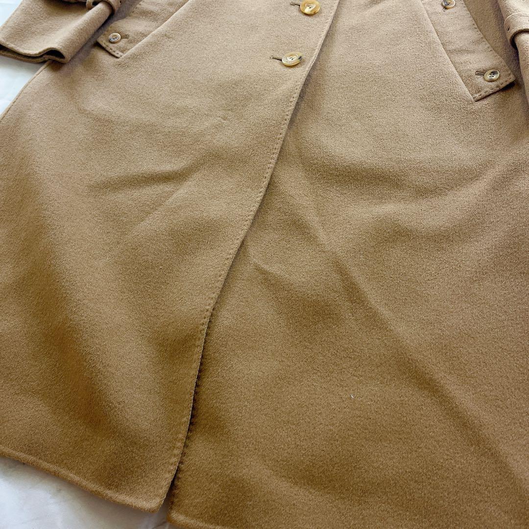 Aquascutum Long Coat Asian fit M US size S Honey Beige Authentic