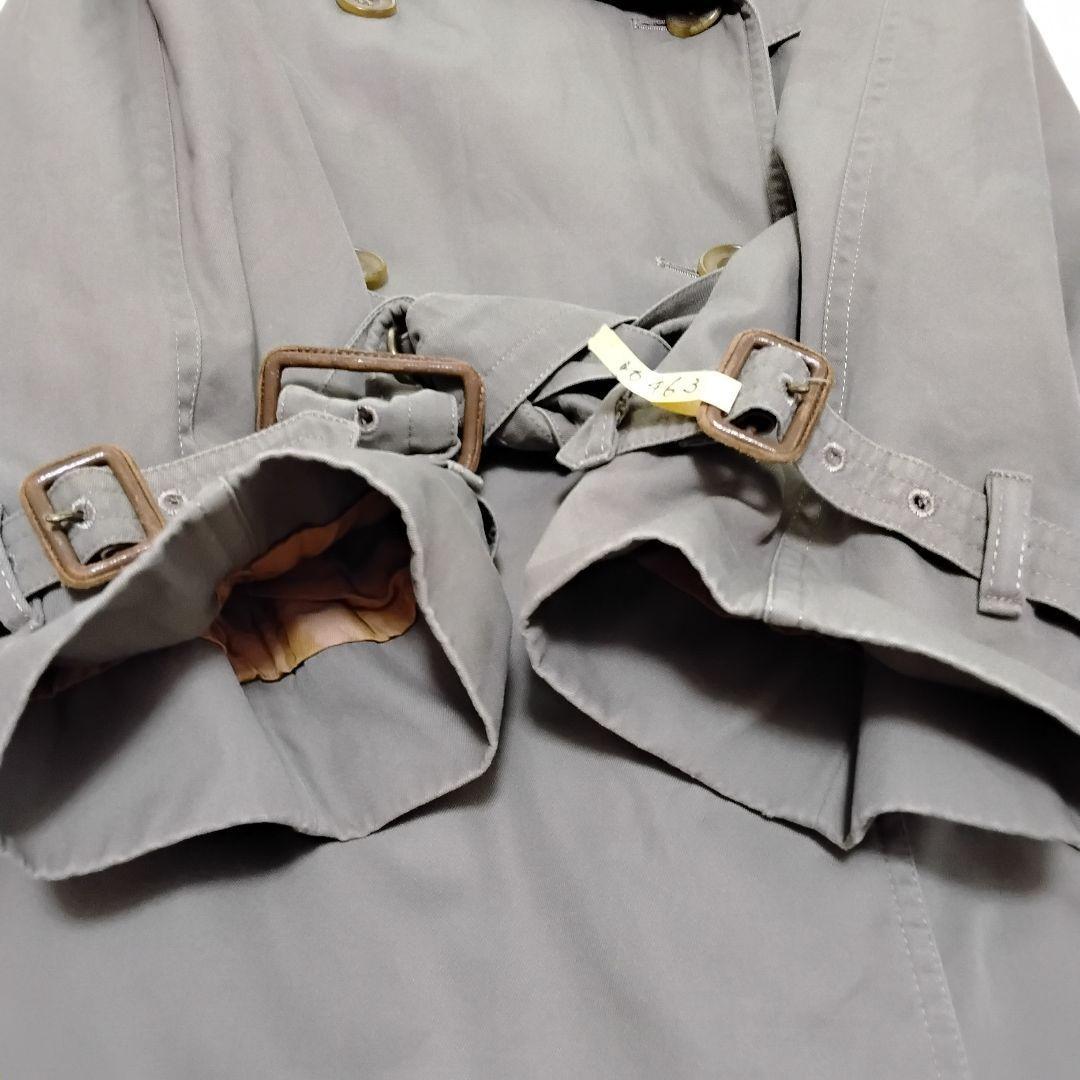 Aquascutum Trench Coat Club Check Asian fit XL US size L Khaki Authentic