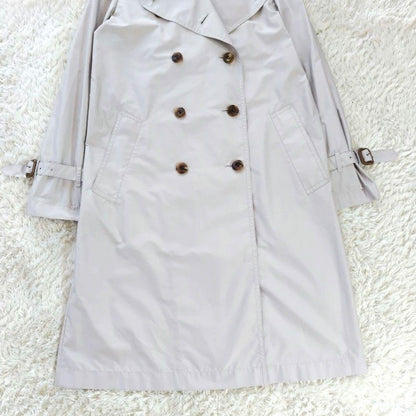 Aquascutum Trench Coat Asian fit S US size XS Off White Beige Authentic