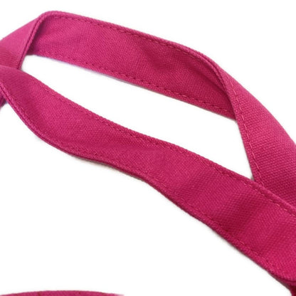 Saint Laurent PARFUMS Hand Bag Tote Purse YSL Cassandra Canvas Pink Orange Auth