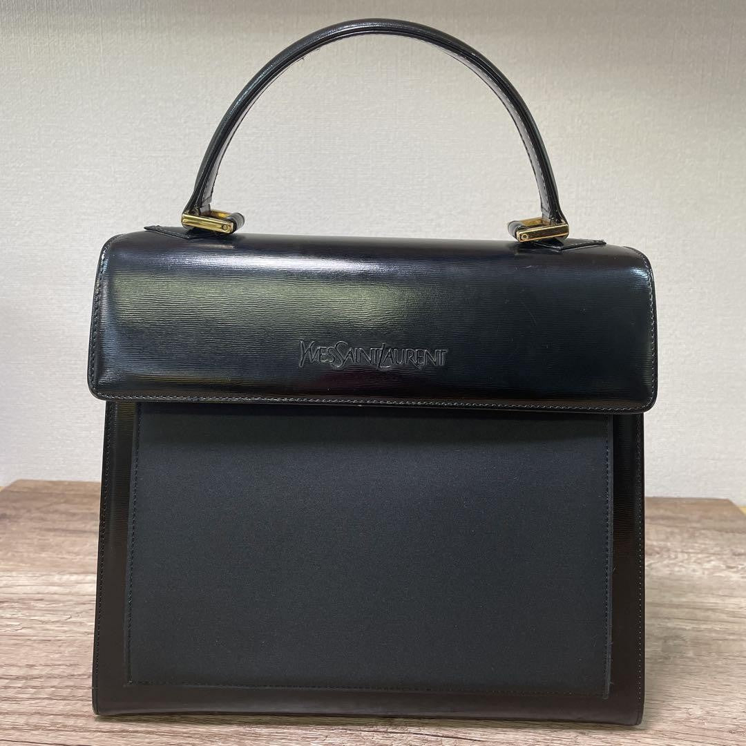 Saint Laurent Hand Bag Tote Purse Logo Authentic