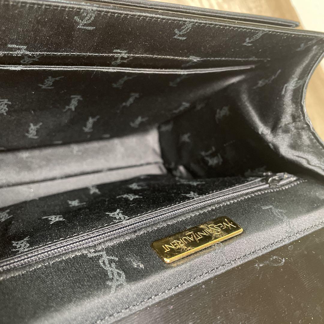 Saint Laurent Hand Bag Tote Purse Logo Authentic