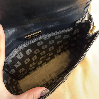 Saint Laurent Shoulder Bag Purse Black Authentic