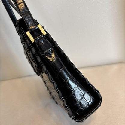 Saint Laurent Shoulder Bag Purse Black Authentic