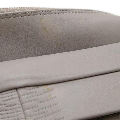 Christian Dior Hand Bag Tote Purse Leather Gray Authentic