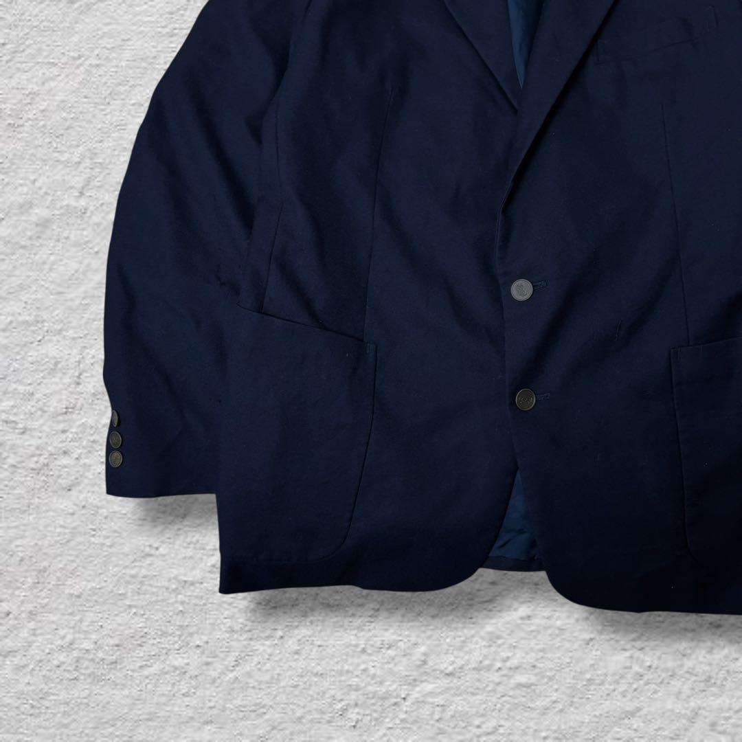 Saint Laurent Tailored Jacket Asian fit XL US size L Navy Authentic